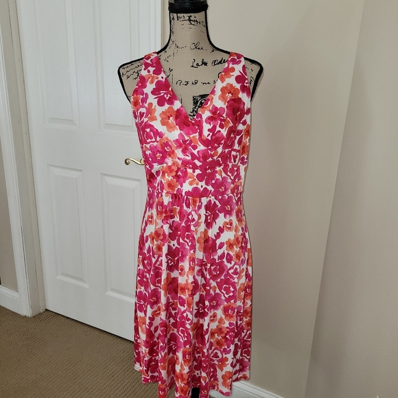 Chaps Medium Floral Dress - Picture 5 of 6